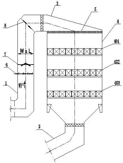 Efficient mixing system conducive to mixing denitration