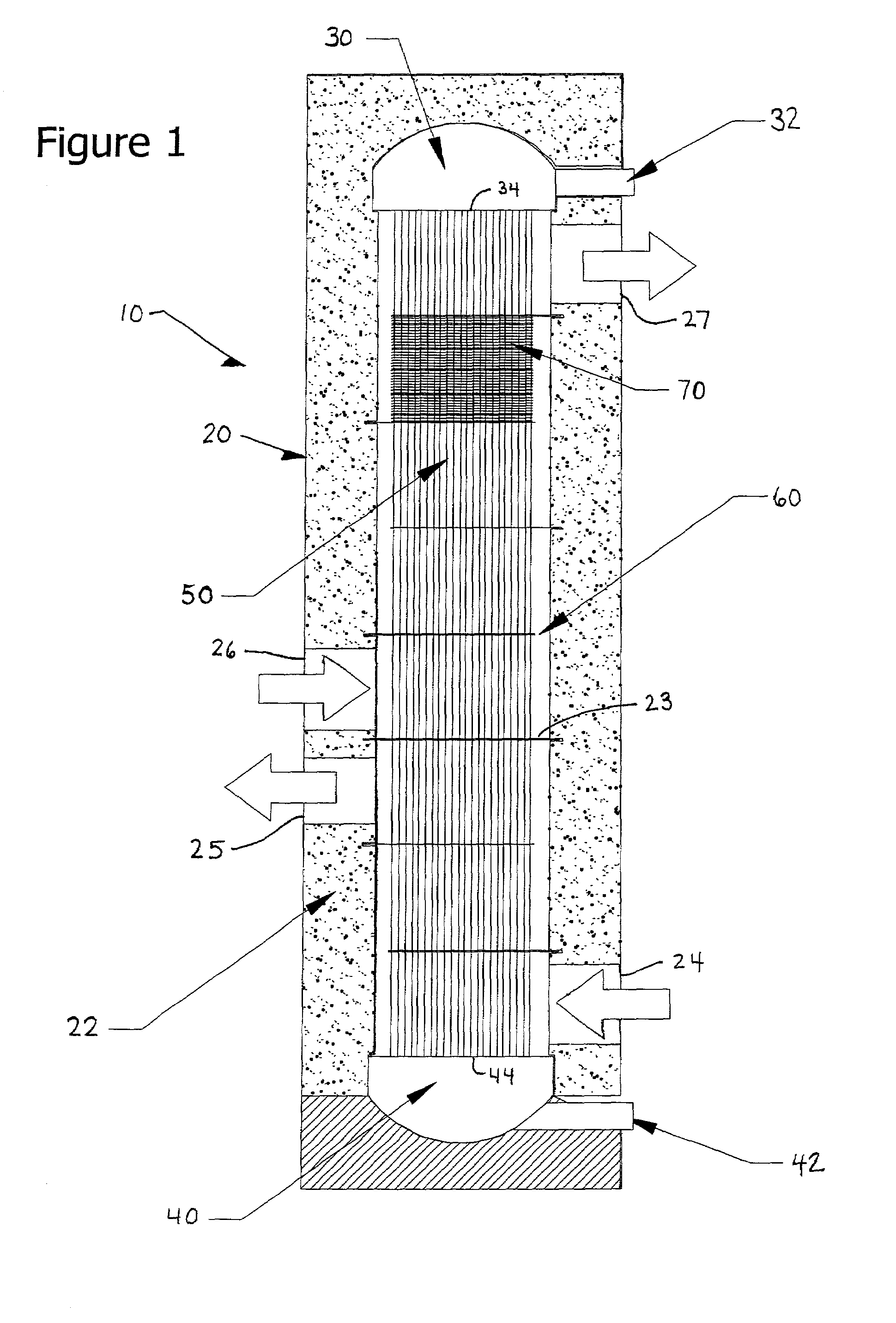 Method and apparatus for minimizing adverse effects of thermal expansion in a heat exchange reactor