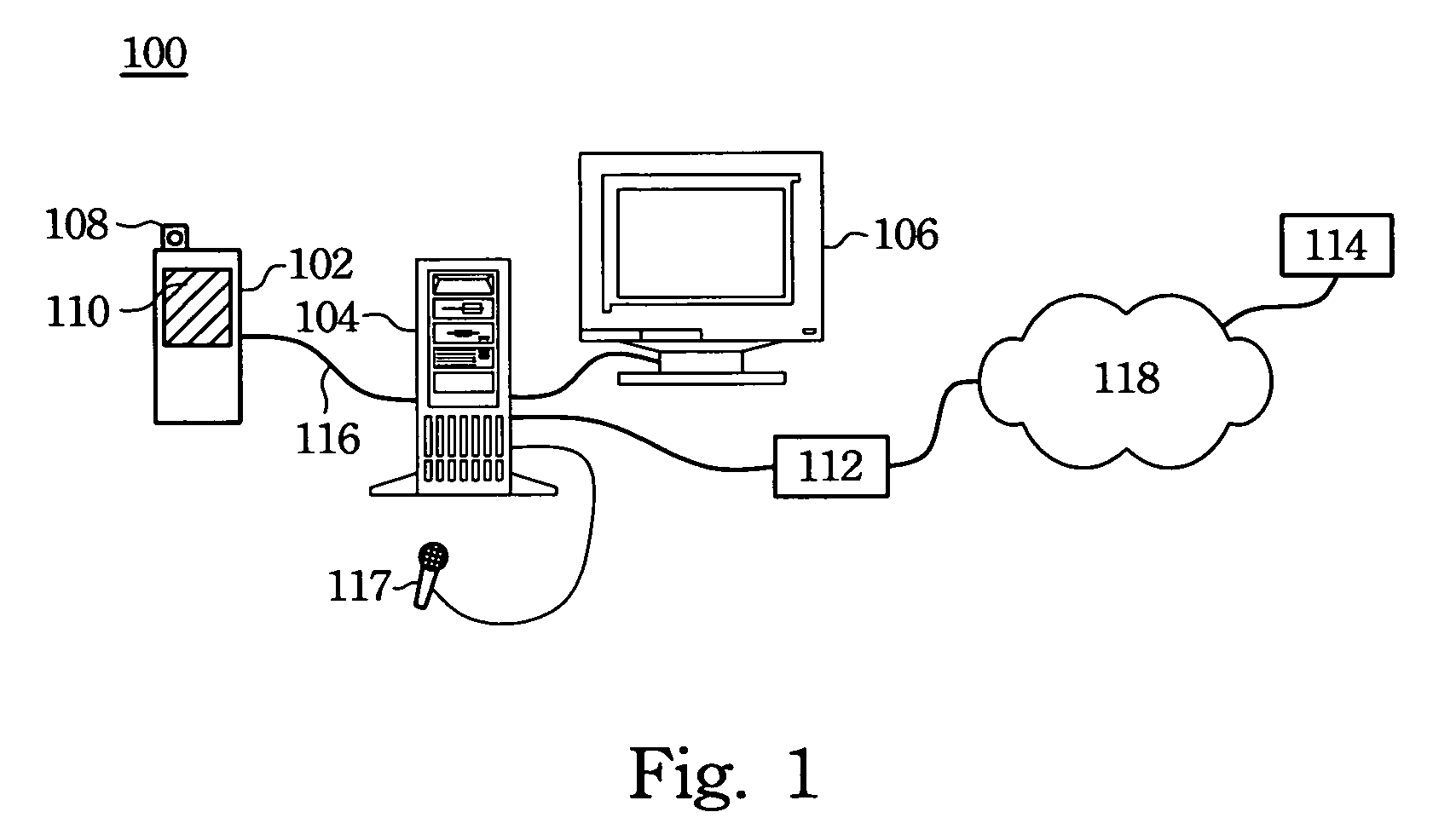 Portable electronic device and video conference system integrated with the same