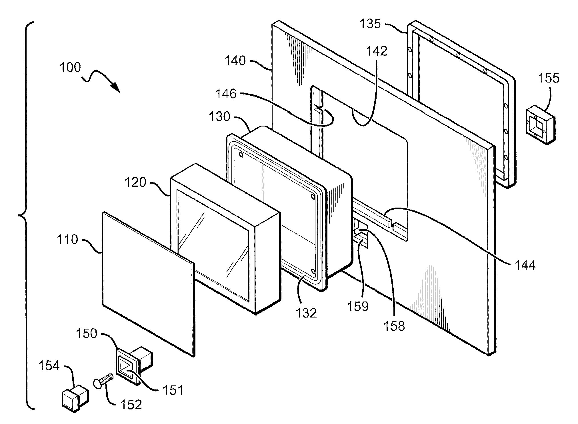 Flush mounting apparatus and methods using component cover