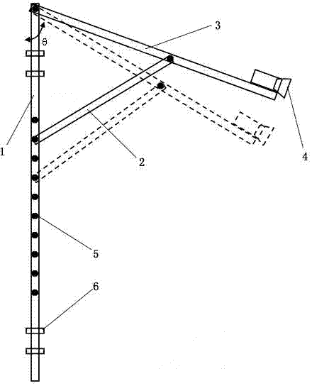 Shipborne view field adjustable sea level observation device and method
