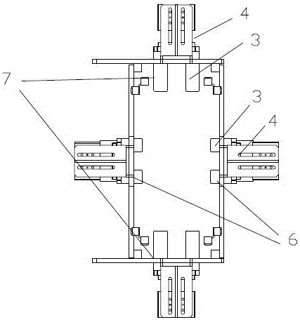 Self-separation type box lowering mechanism of box packing machine