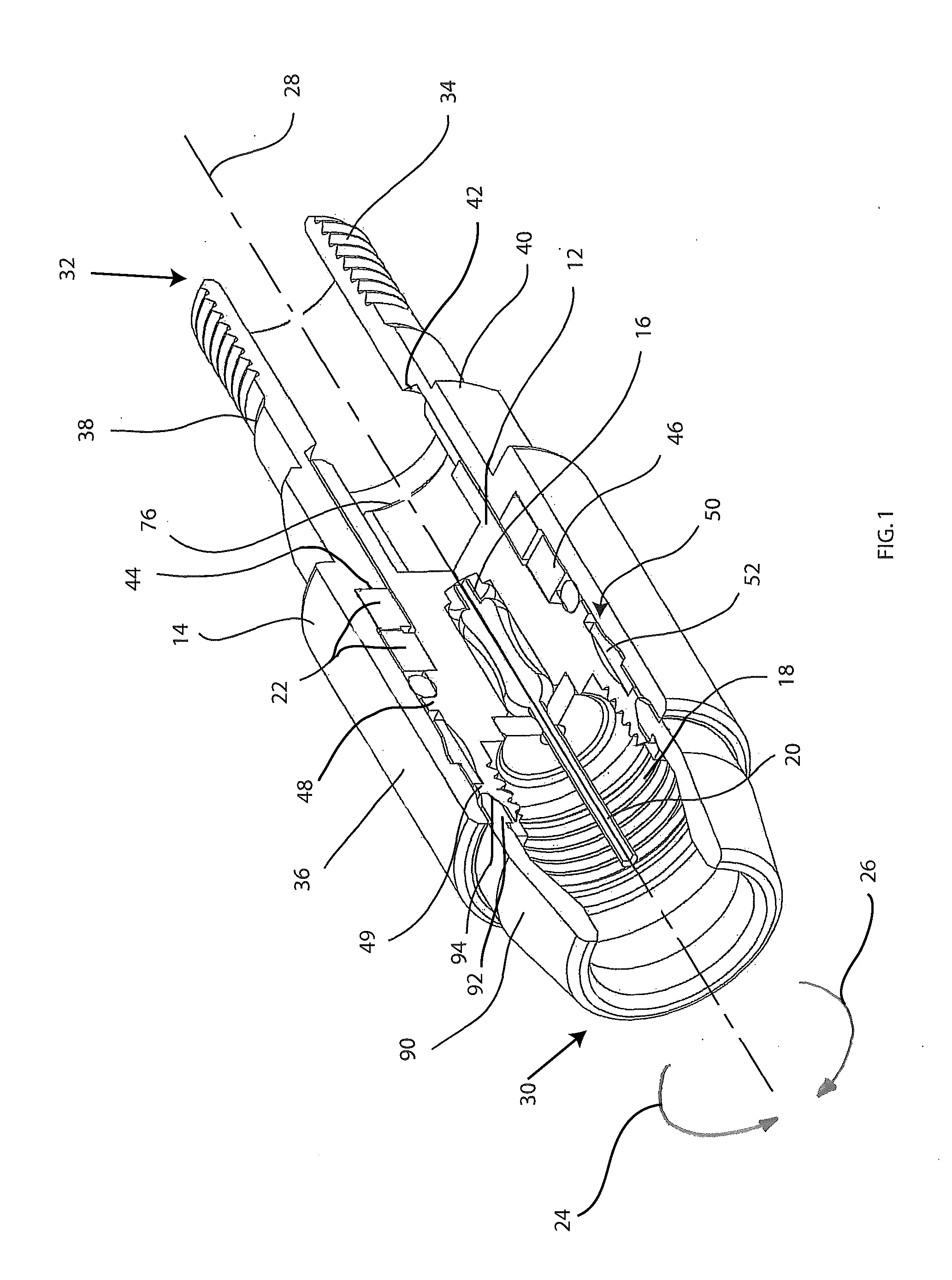 Coaxial cable port locking terminator and method of use thereof