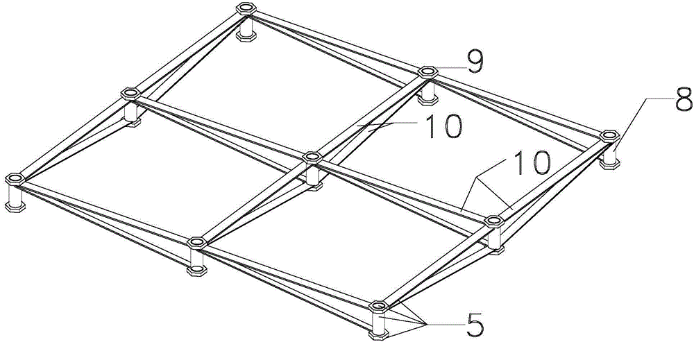 Composite floor slab and construction method thereof