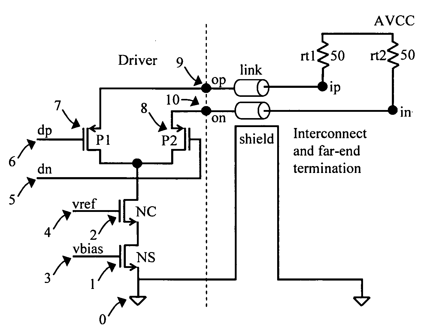 Source-coupled differential low-swing driver circuits