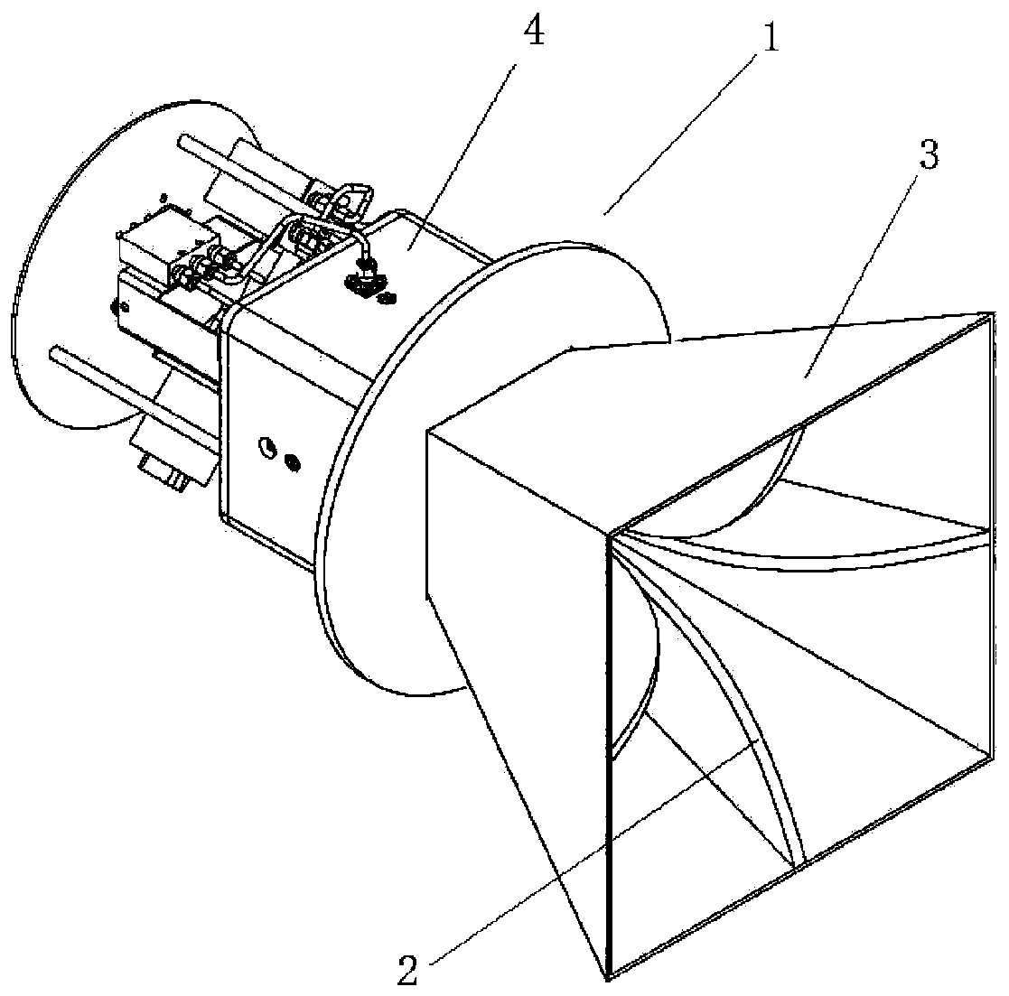 Electric-control switching multi-polarization horn antenna