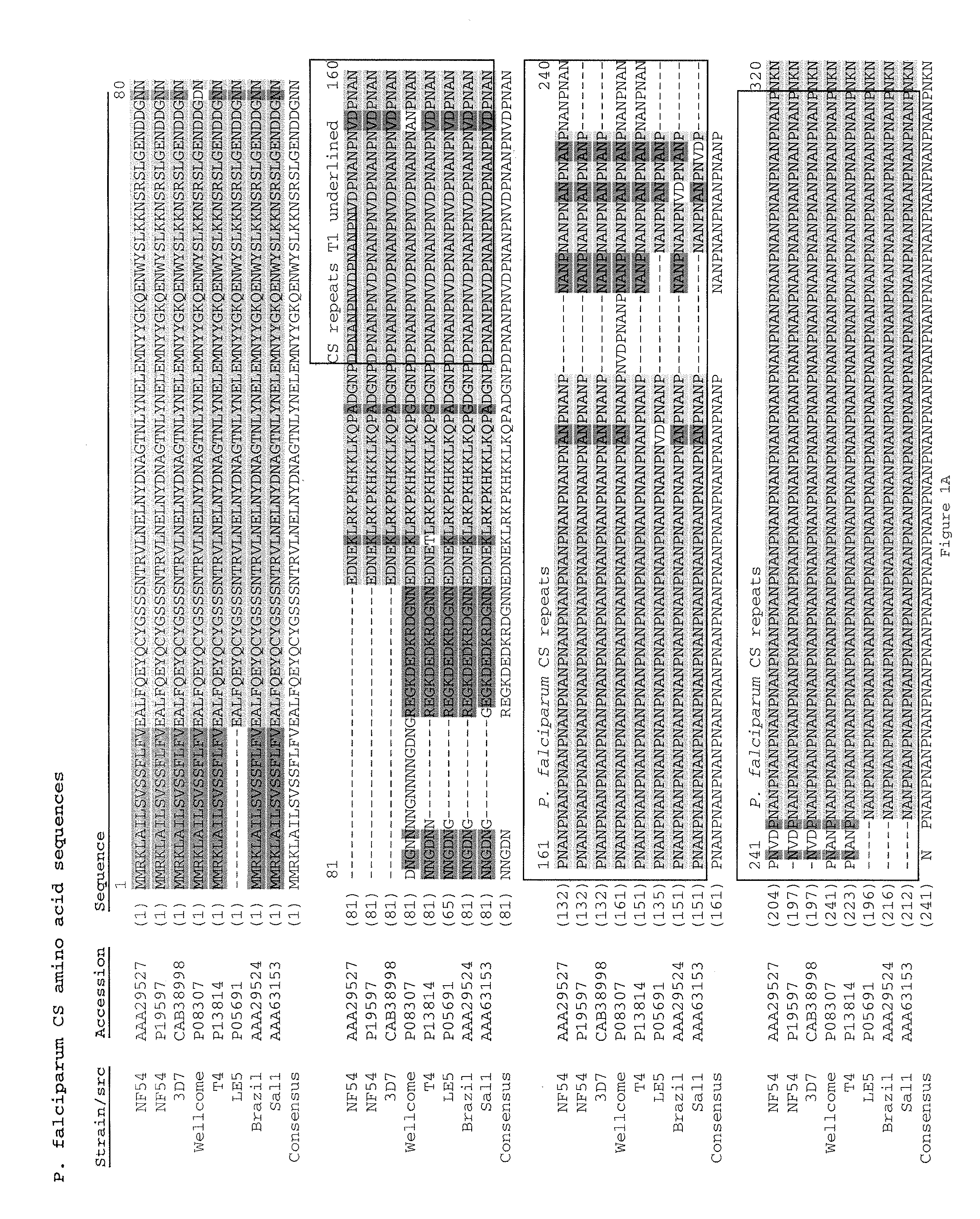 Compositions of toll-like receptor agonists and malaria antigens and methods of use