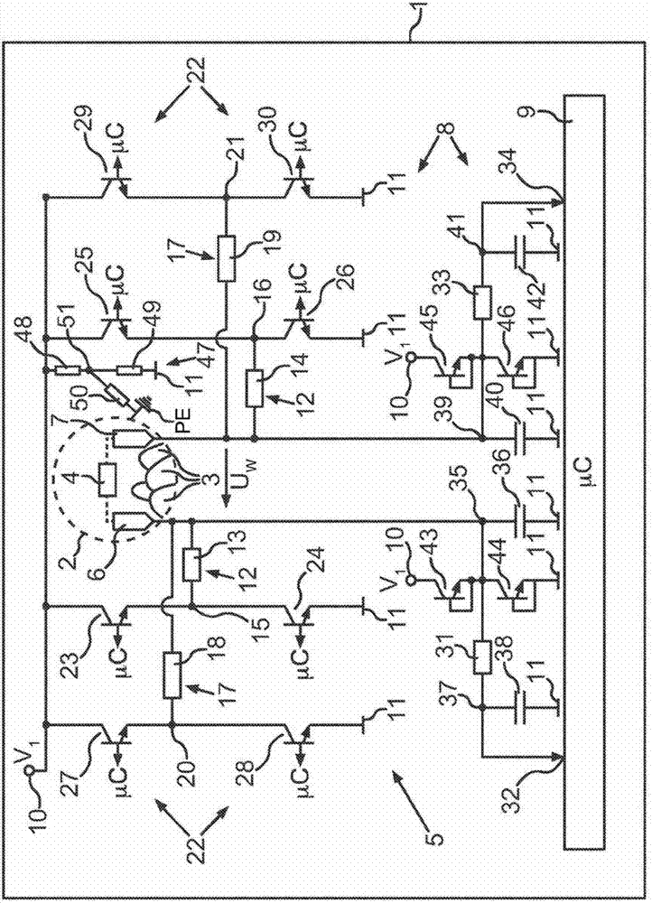 Household appliance for drying laundry items and method for determining a measurement variable correlated to a level of dryness