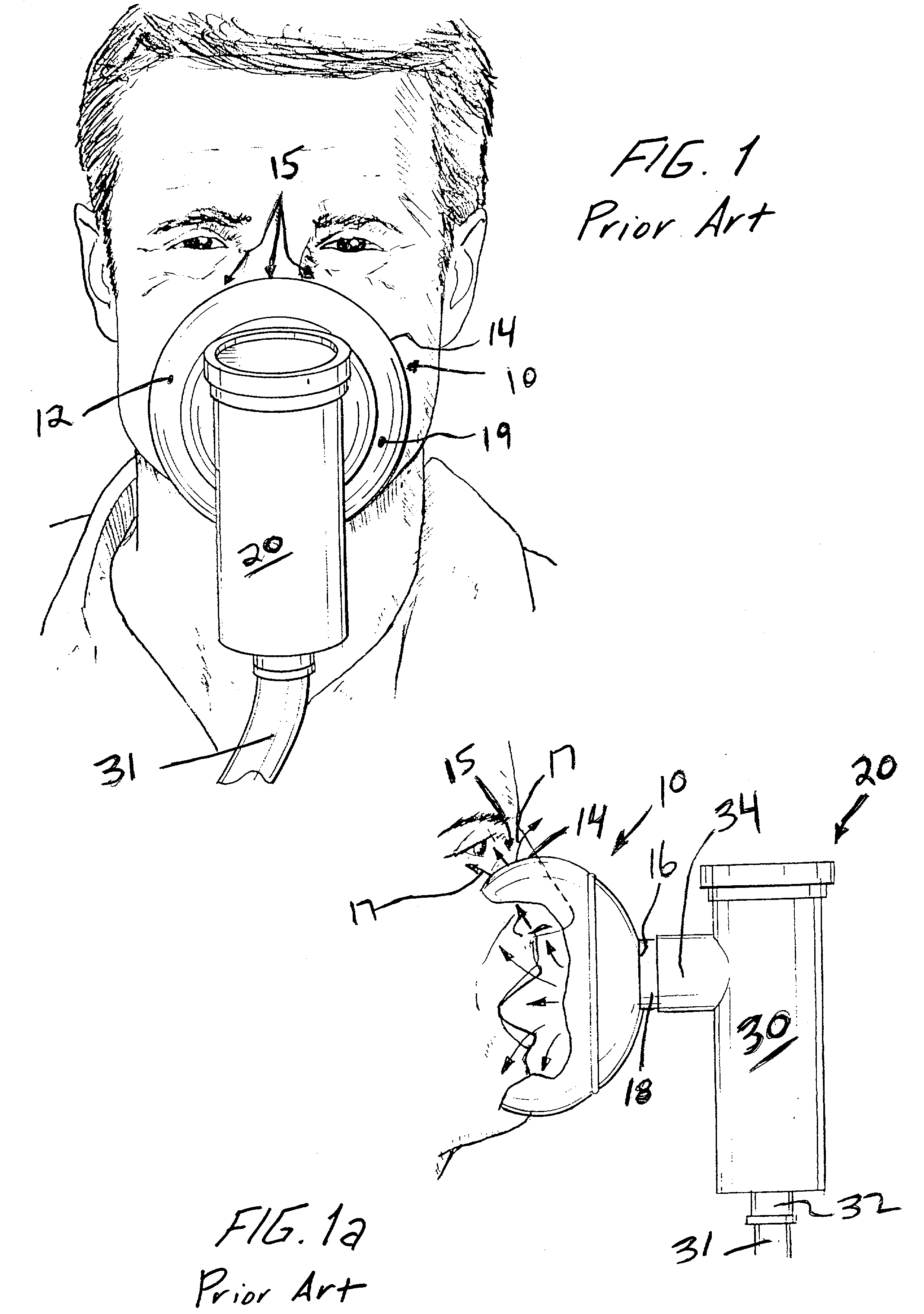 Face masks for use in pressurized drug delivery systems
