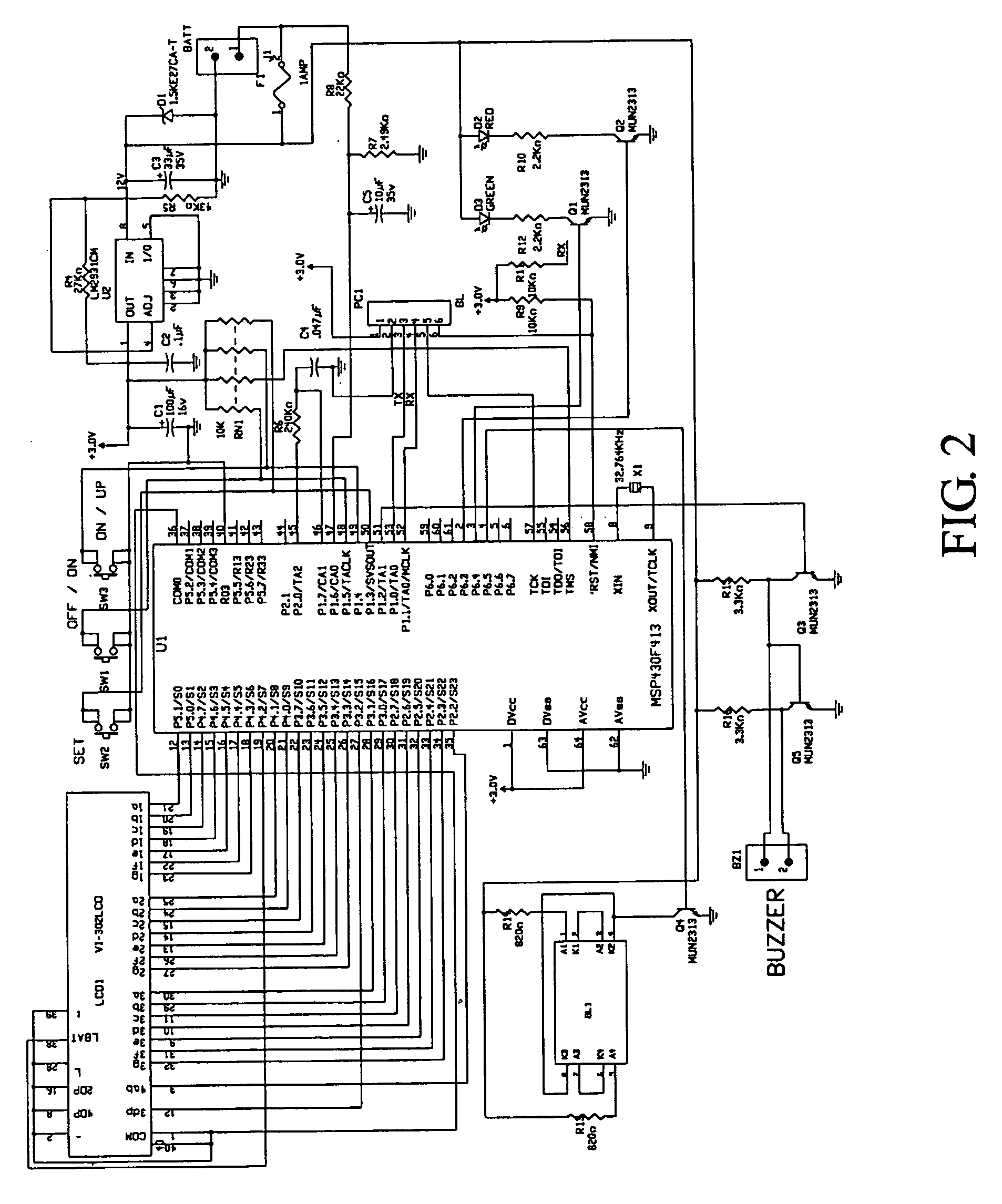 Battery voltage monitor