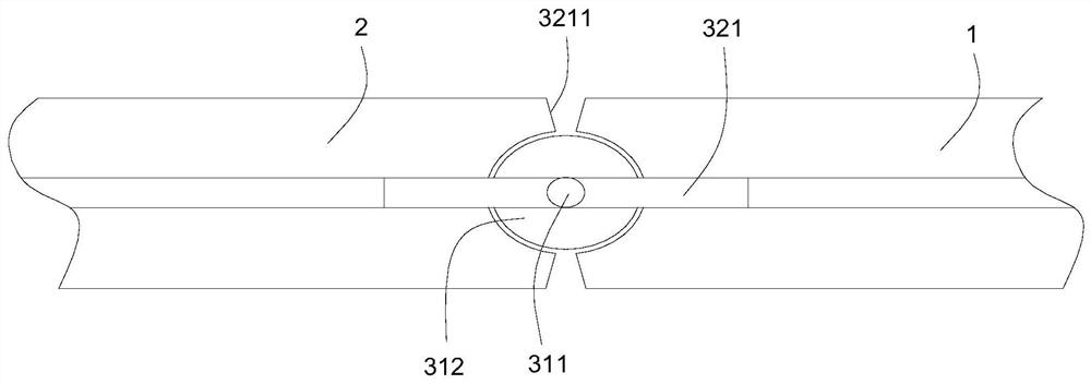 Seamless connection track capable of being bent horizontally
