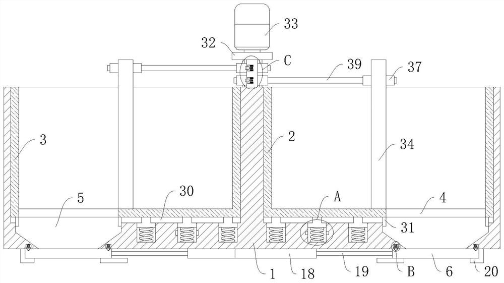 Multi-stage sedimentation tank for chalcopyrite beneficiation