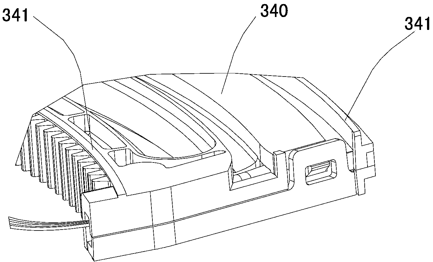 Air deflector driving device and air conditioner indoor unit provided with same