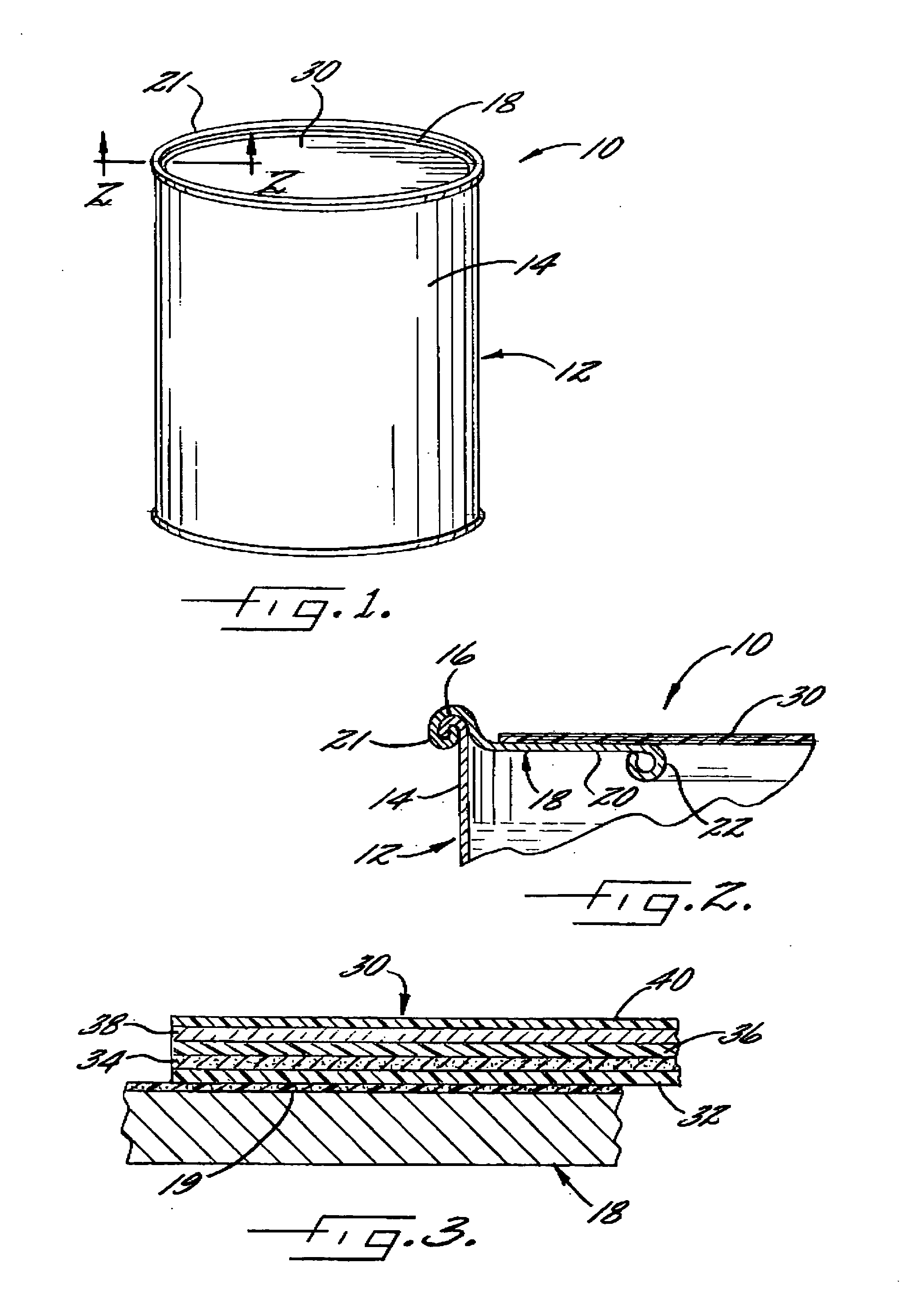 Container closure with dual heat seal and magnetic seal