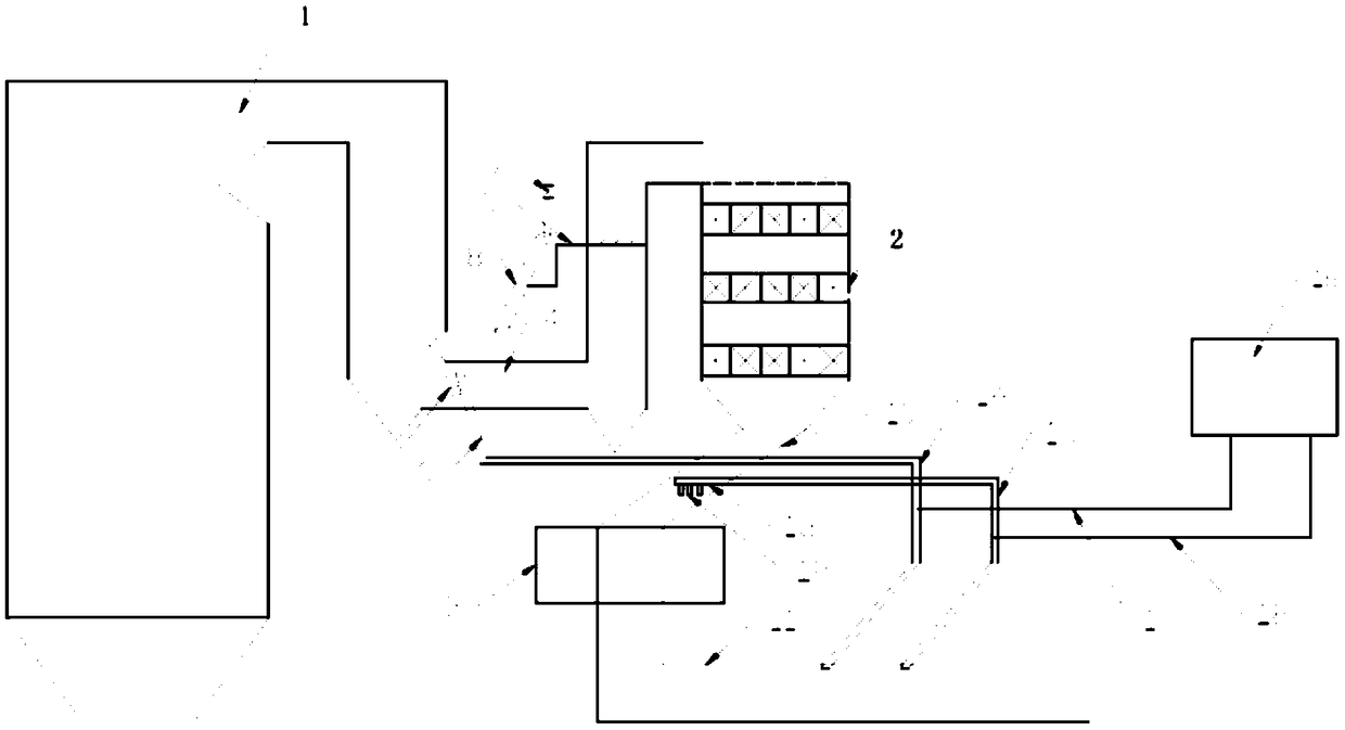 Large-section flue SCR-CEMS (selective catalytic reduction-continuous emission monitoring system) flue gas multi-point equal-mixing two-stage ejecting rapid sampling device and method thereof