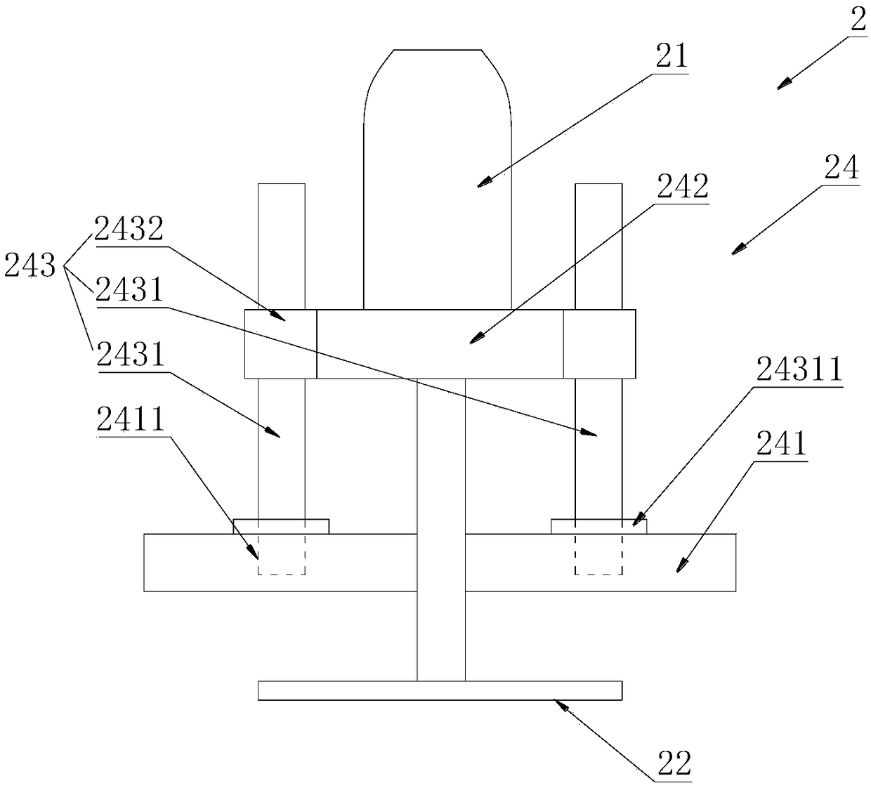 Model suspension operation device