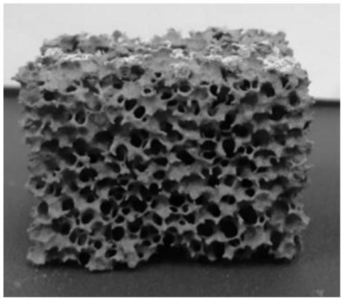 Three-dimensional reticulated spinel-cordierite porous ceramic with high porosity and preparation method thereof