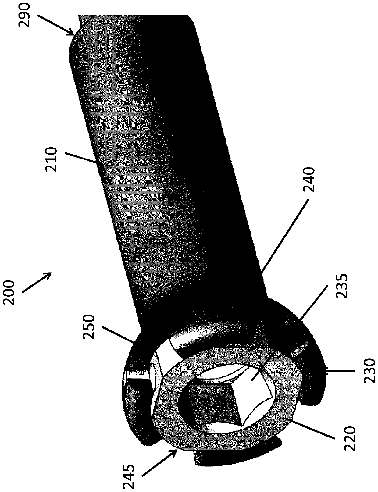 Intramedullary fixation device with shape locking interface