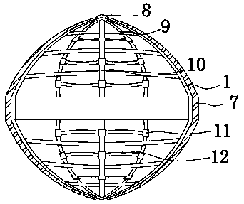 Eight-diagram spider web type three-dimensional cage