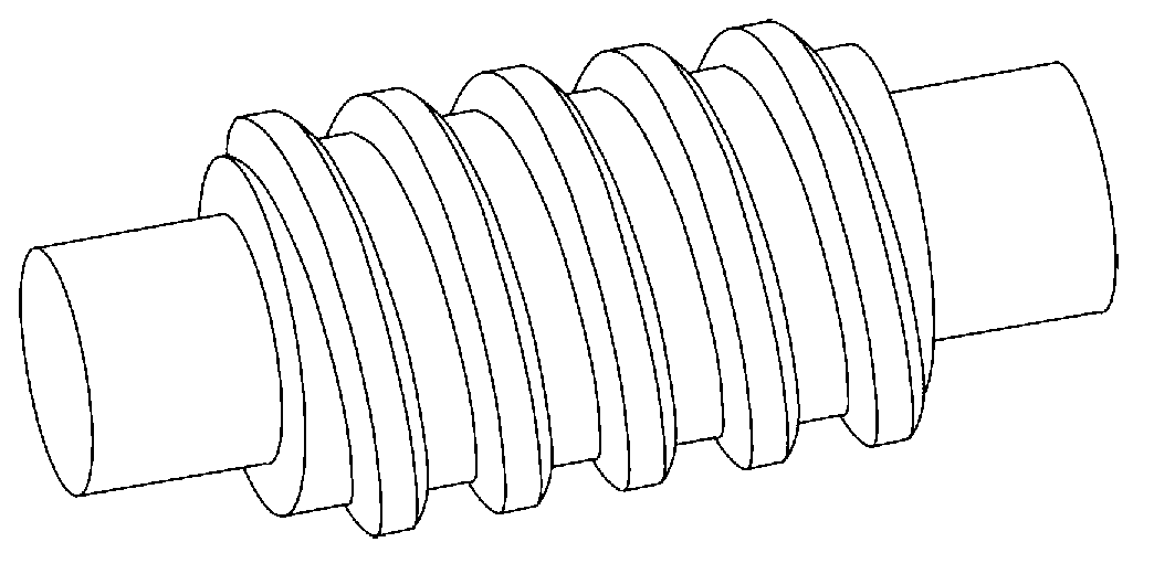Worm and worm gear on basis of conjugate curves, and mesh pair with worm and worm gear