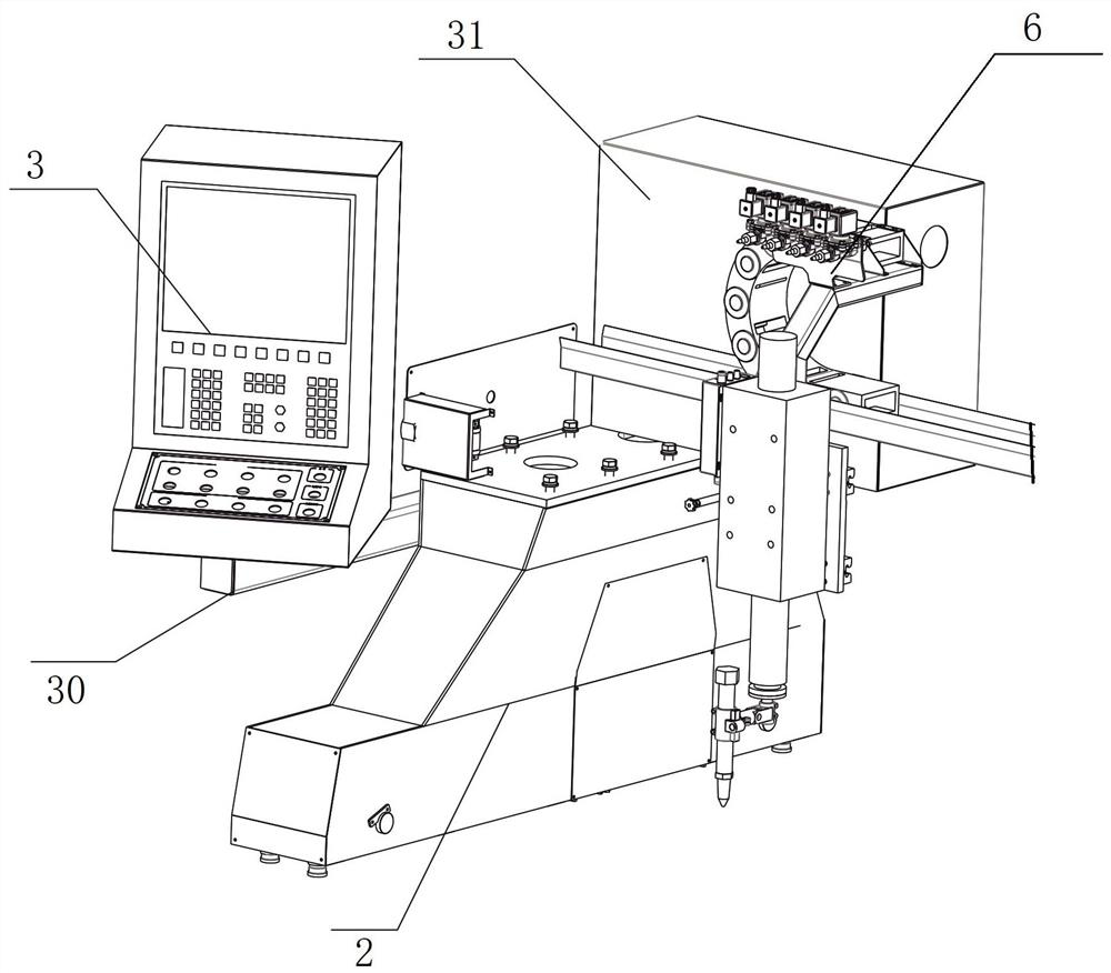 Cutting machining device for building insulation board and cutting machining method