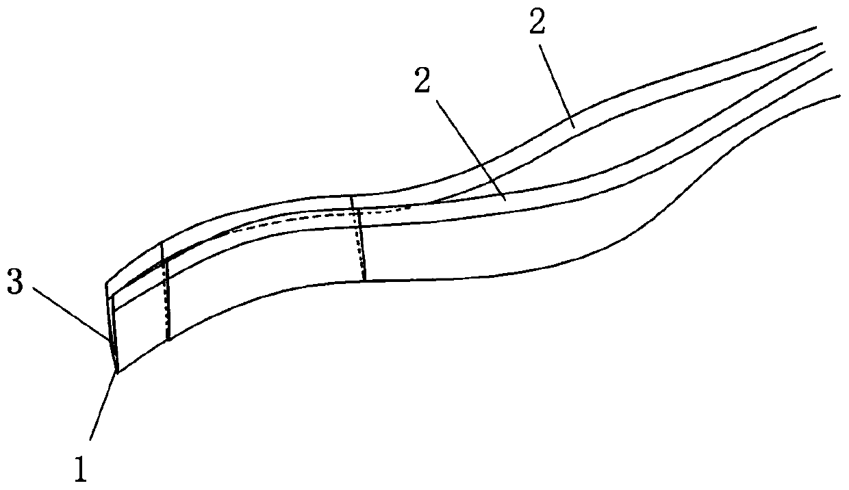 Composite forming method for components characterized by large-angle thin-wall twisting and narrow deep cavities