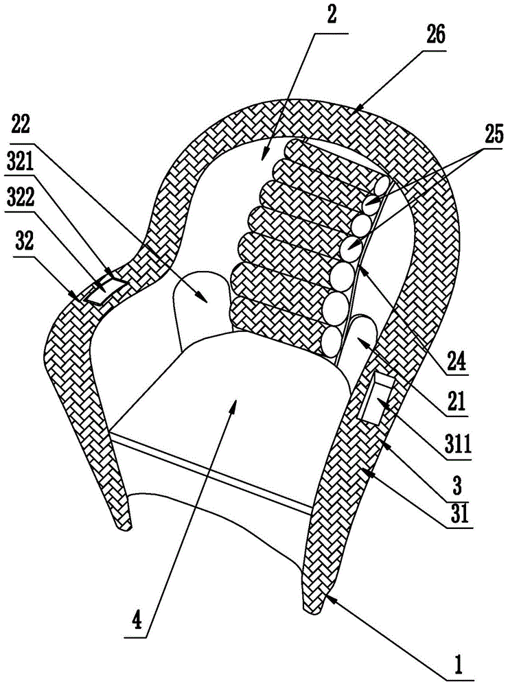 Multifunctional energy-saving automatic massage cane chair