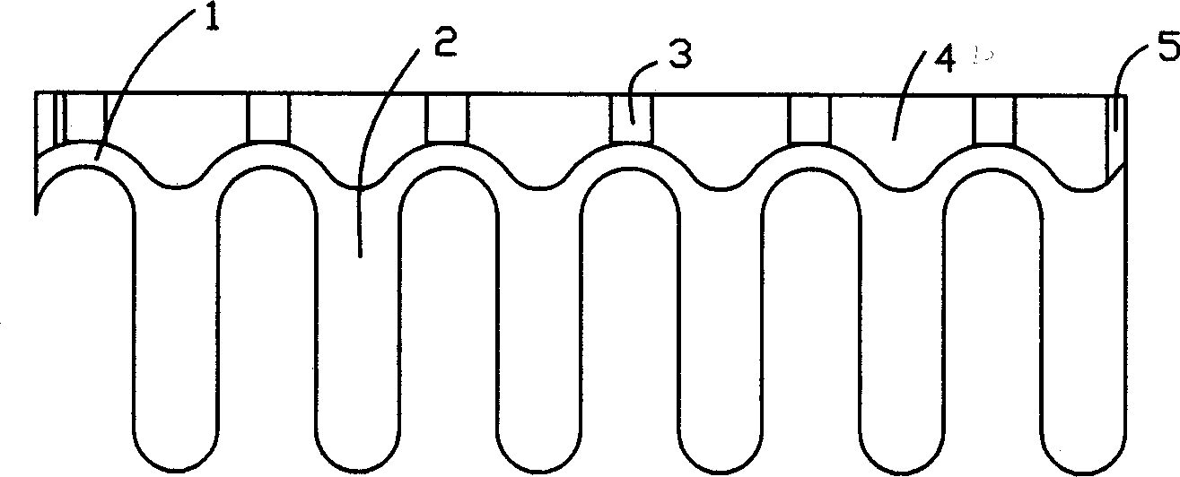 Expansion joint regulator element and expansion joint regulator made therefrom