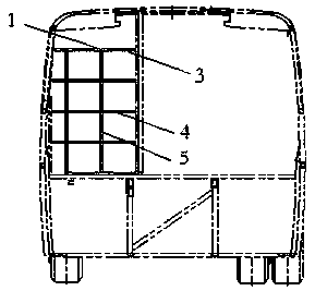 Panel fixing structure and partition and vehicle with the partition