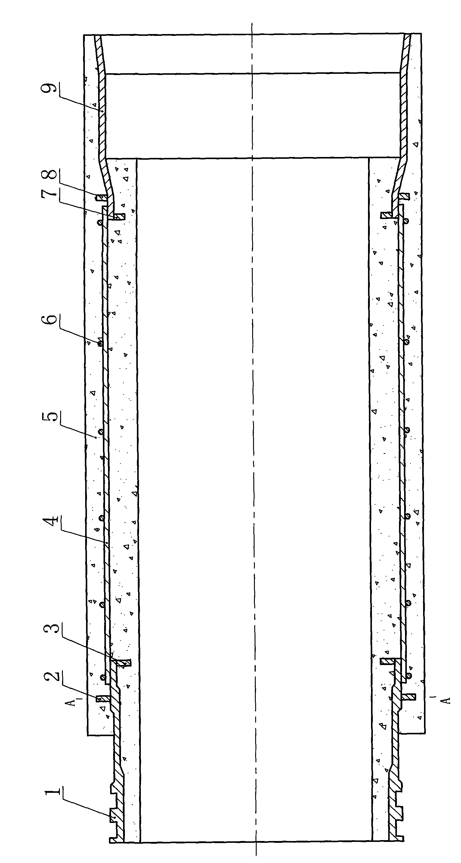 Leakage-preventing steel bell and faucet concrete pipe