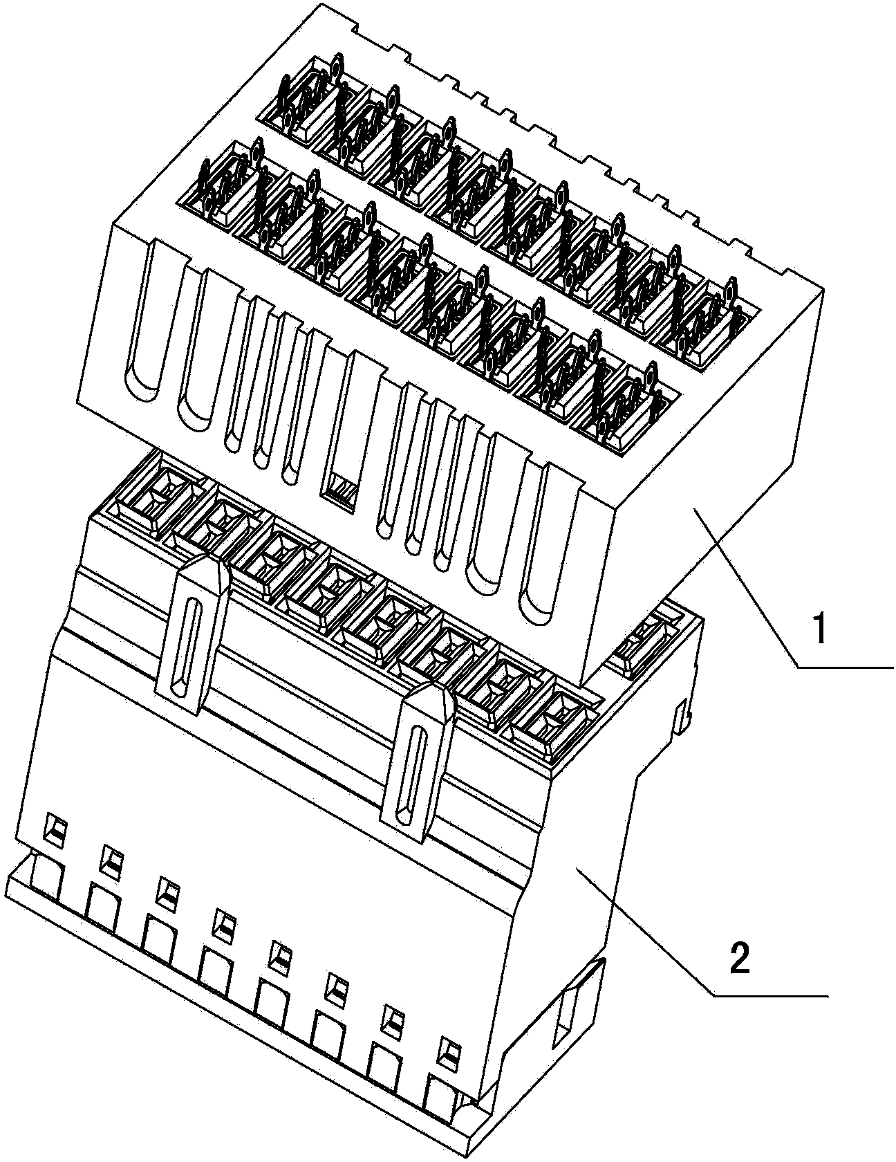 High-speed connector capable of transmitting 25G signals
