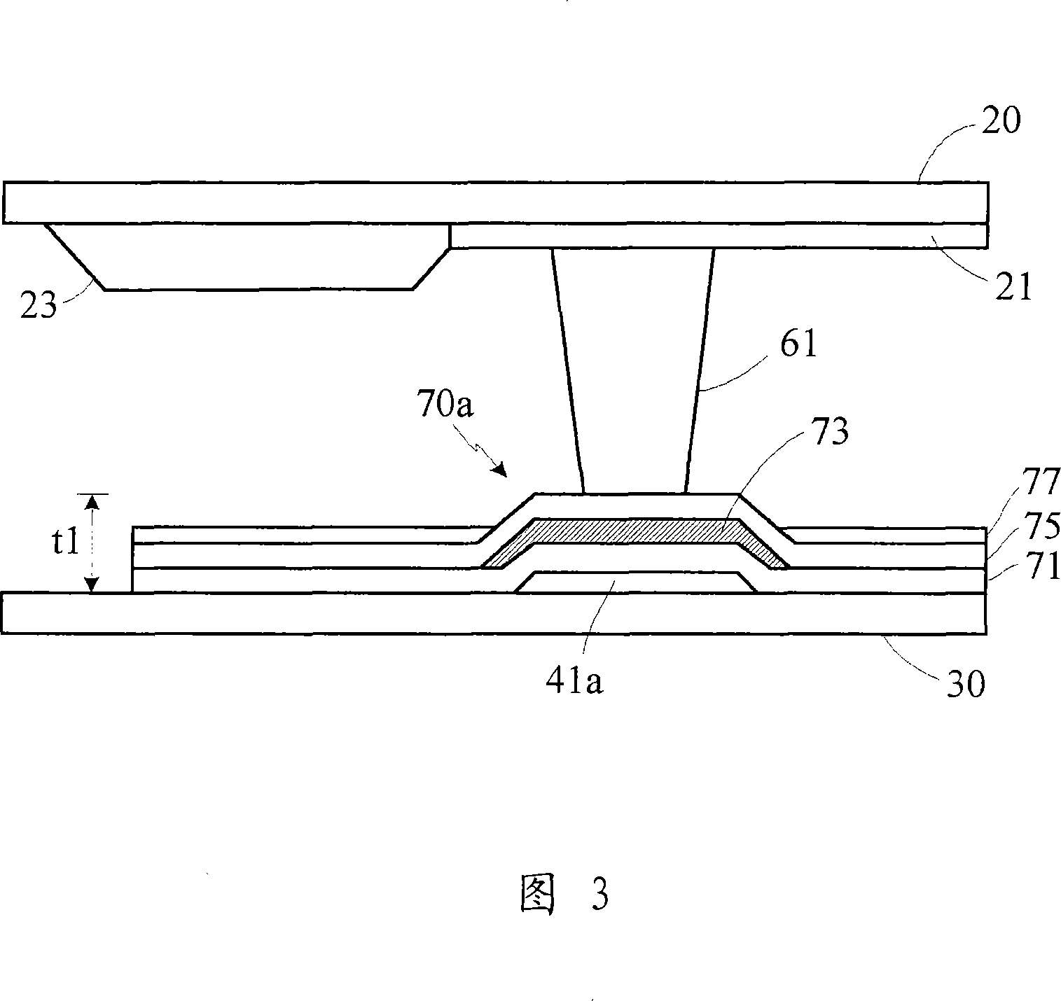 Liquid crystal display and support structure