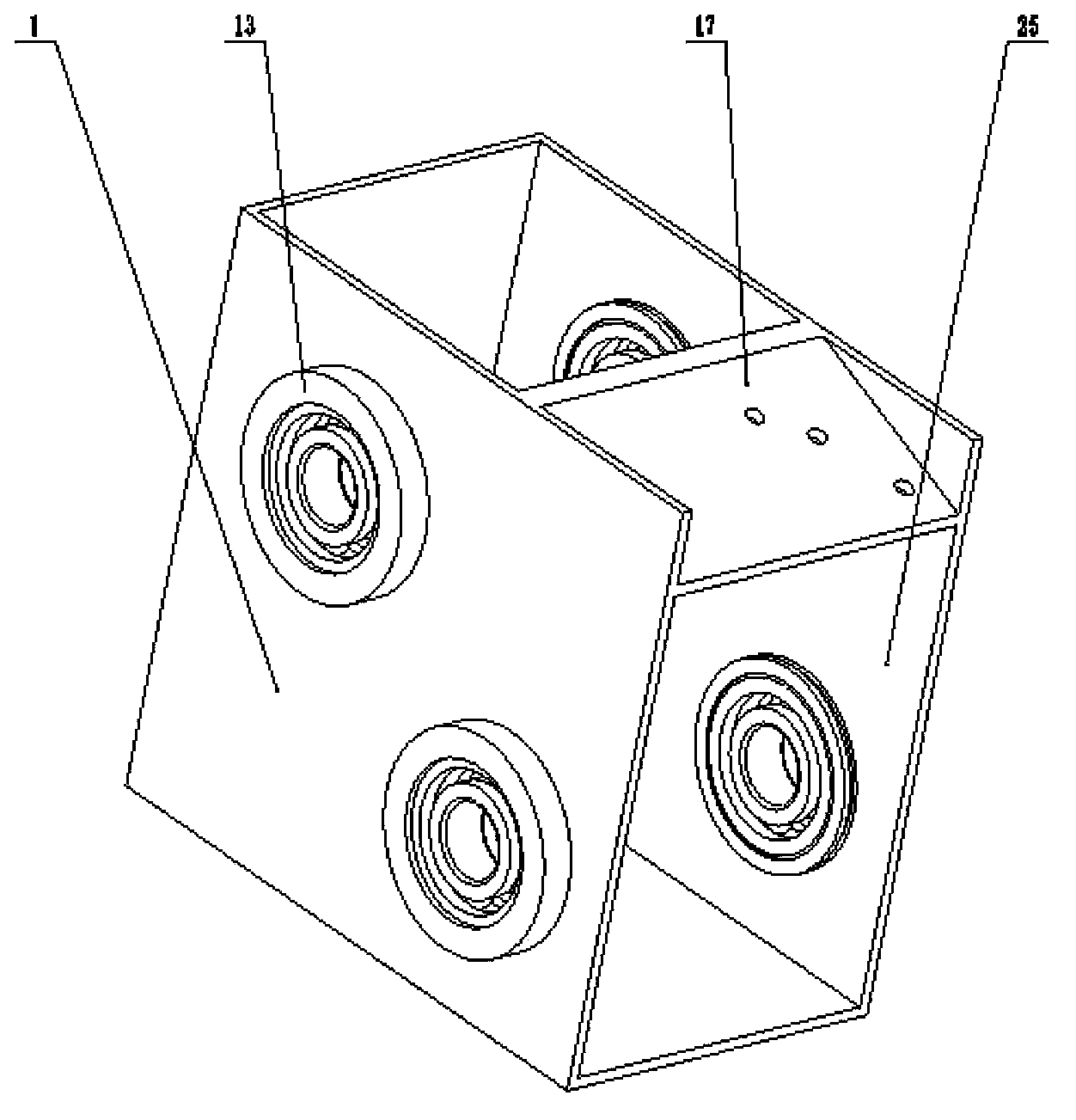 Adjusting device for variables of seed-sowing machine combining seeding and fertilizing