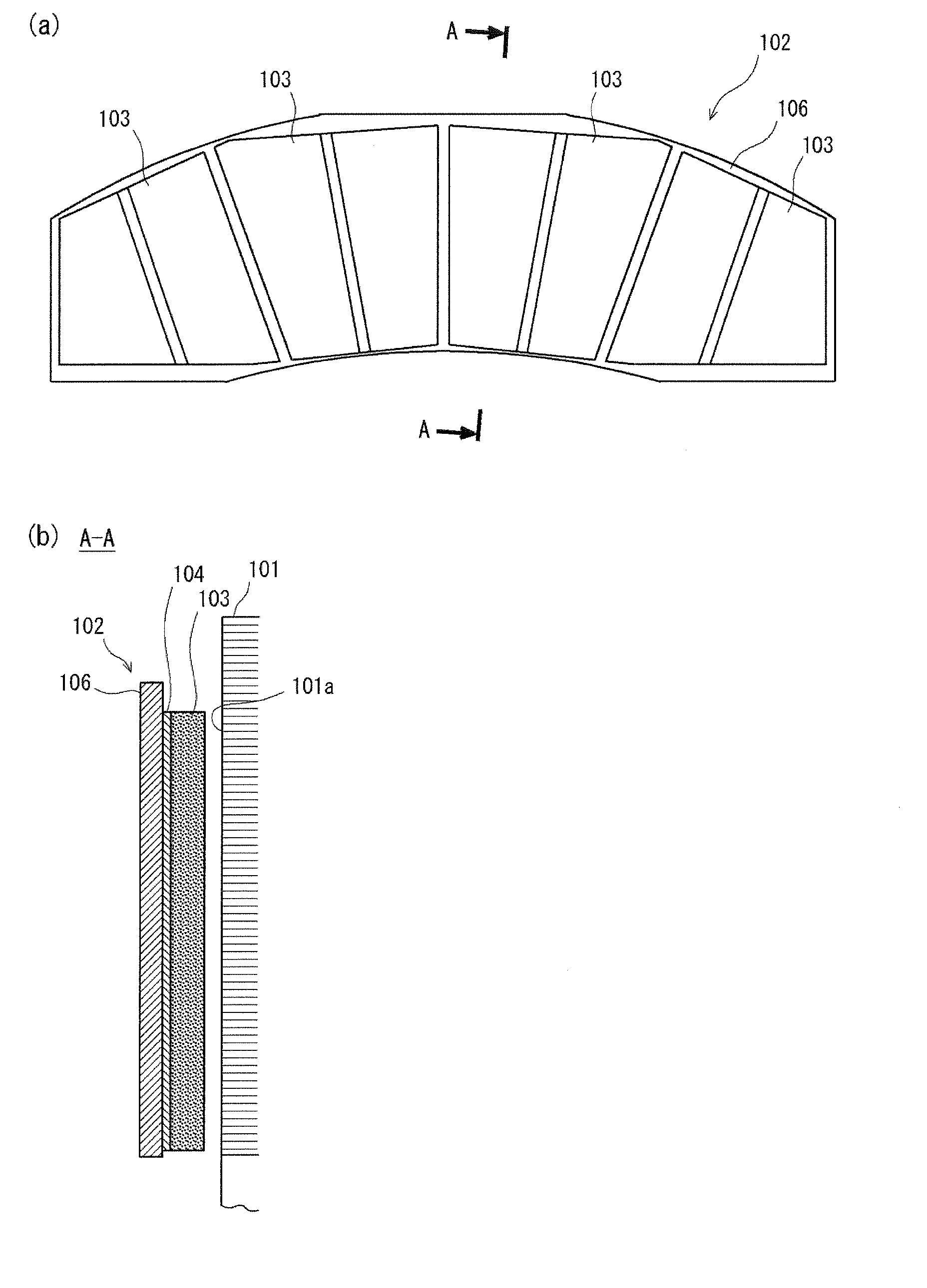 Brake lining for railway vehicles and disc brake equipped with the same