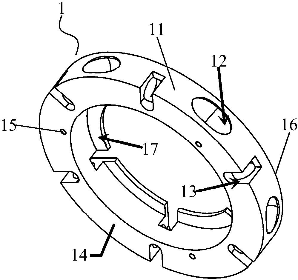 Fixed structural member, rotary lifting device and semiconductor processing equipment