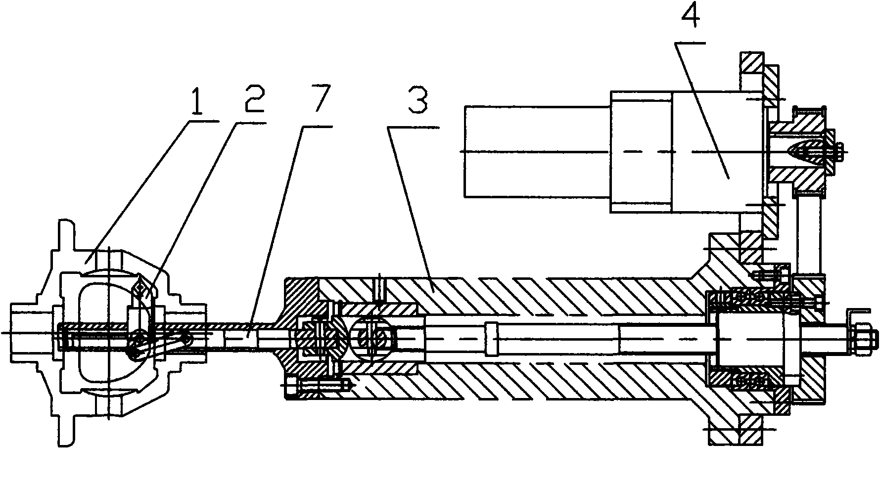Processing technique capable of processing interior parts of integral differential mechanism casing by one step