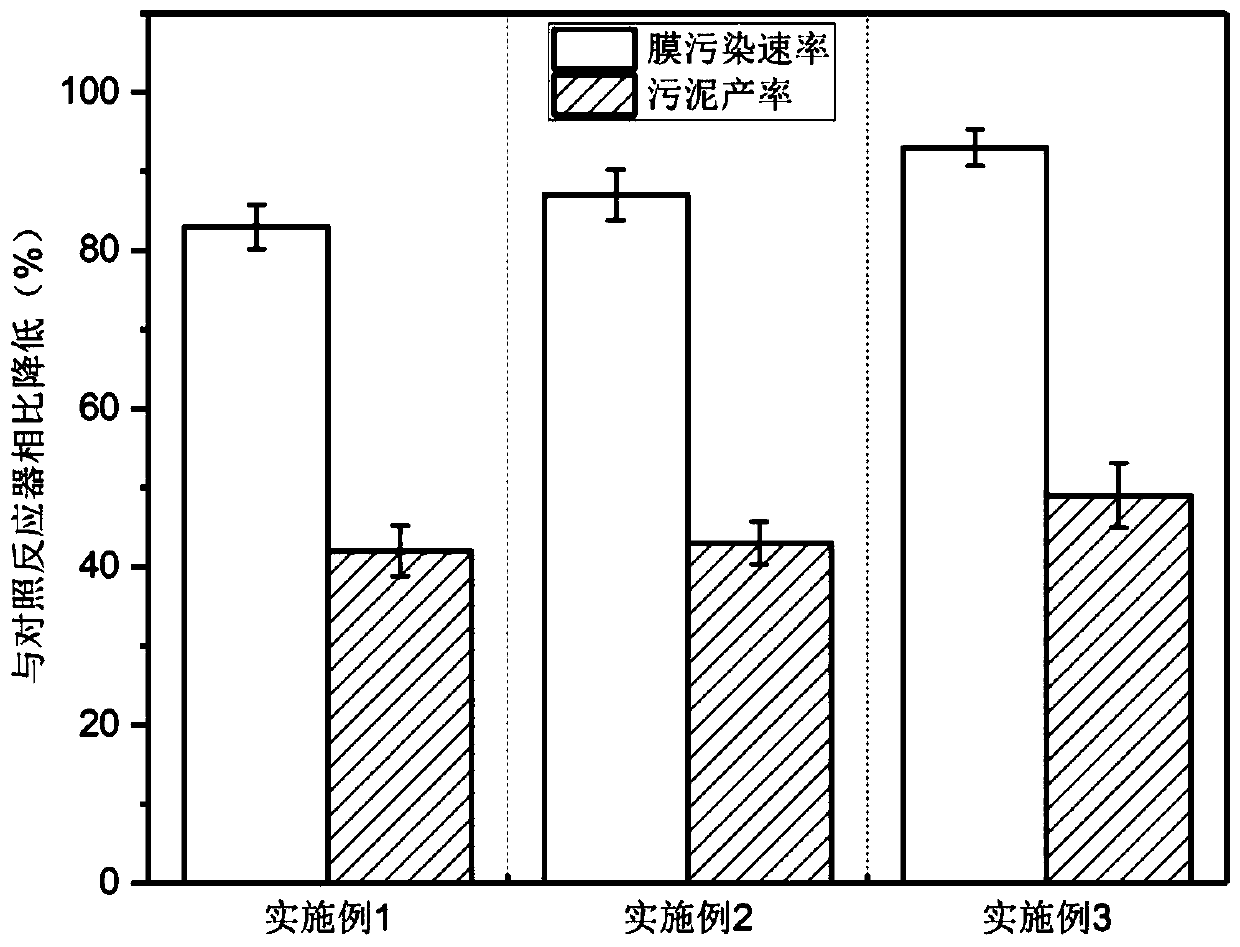 Membrane bioreactor device synergistically regulated by utilizing iron-based water treatment material