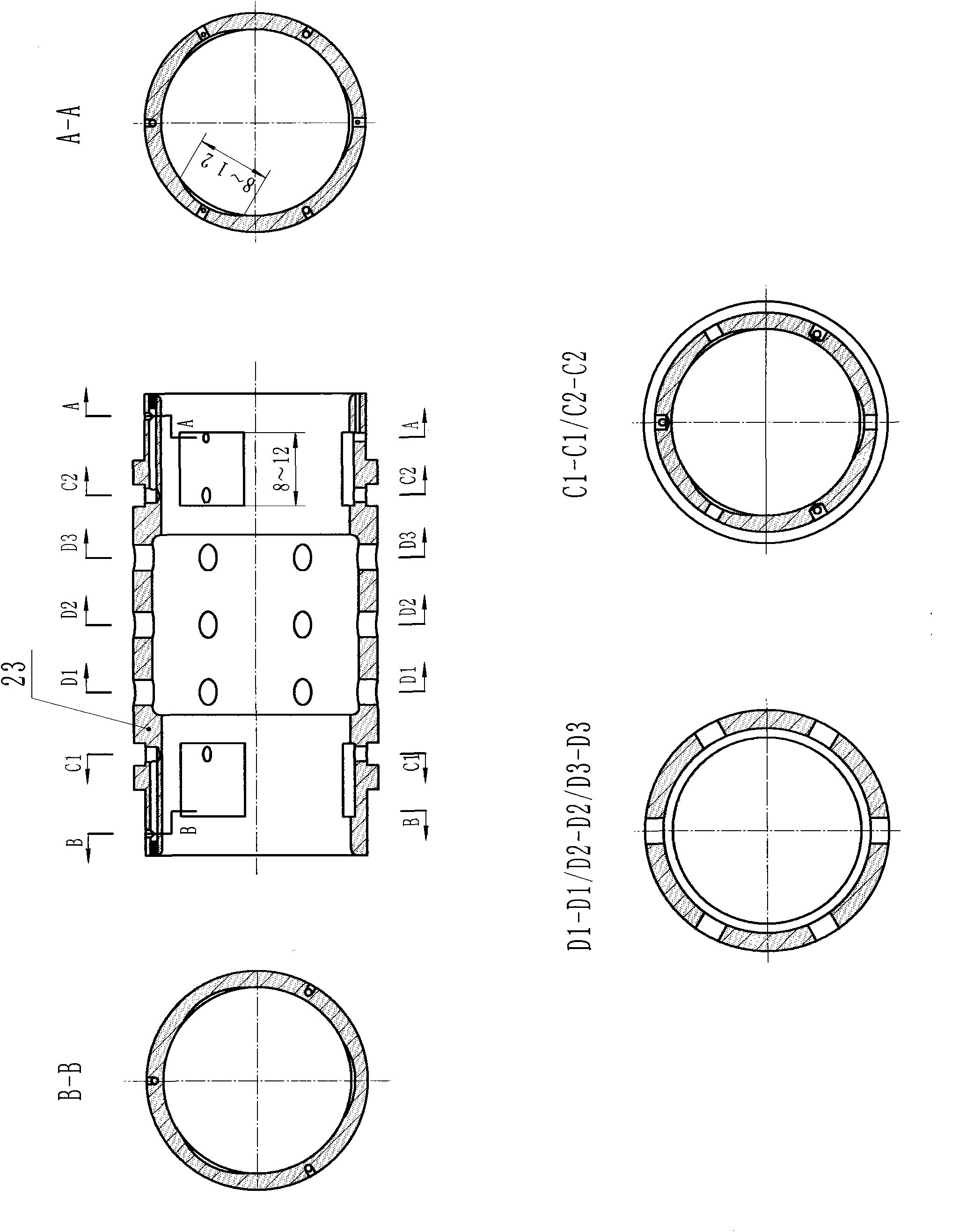 Permanent magnet and rolling-sliding bearing type motor rotor bearing and rotary machine with same