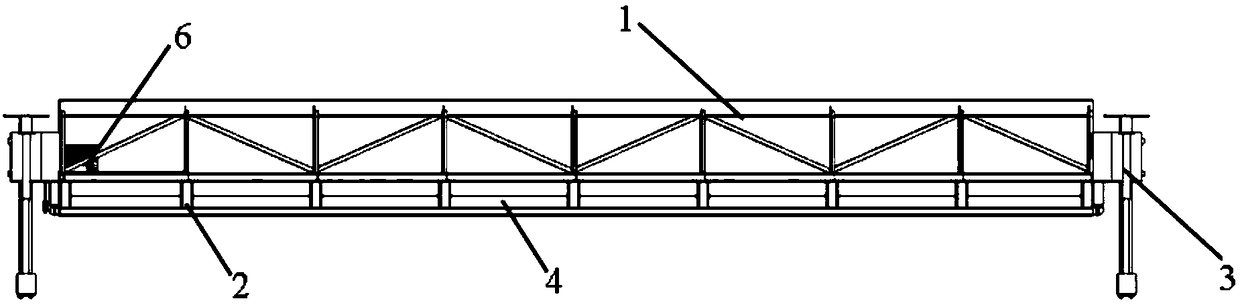 Roll shaft type flattening and troweling device for panel concrete