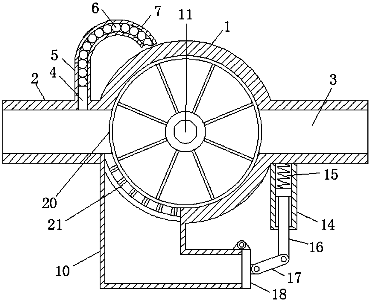 Valve body with filtering function