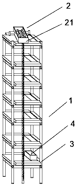 A prefabricated building construction platform and disassembly method thereof