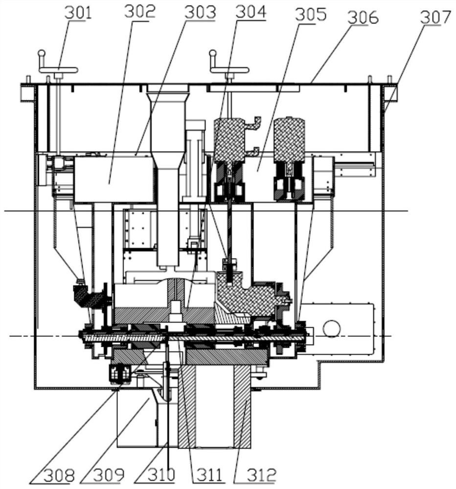 Spindle translational winding mechanism for dismantling nuclear reactor detector components and method of use