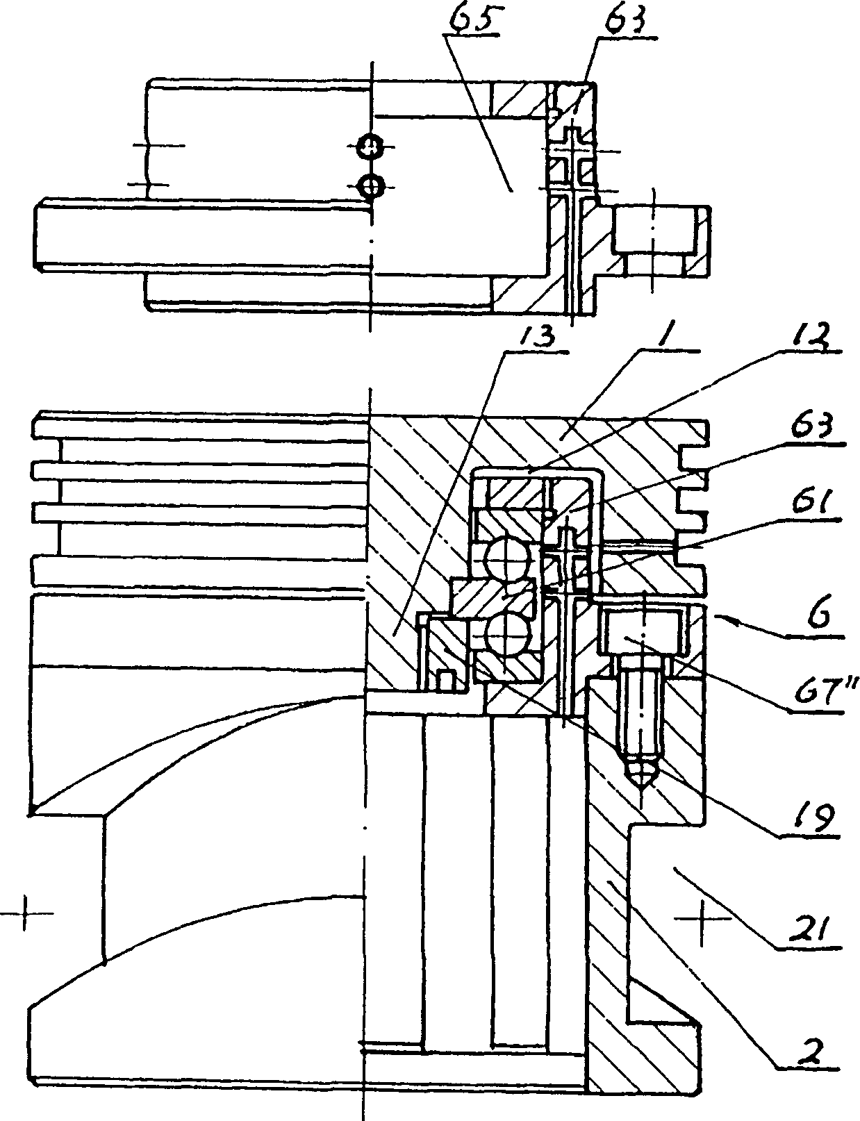 Concentric Wheel Piston assembly