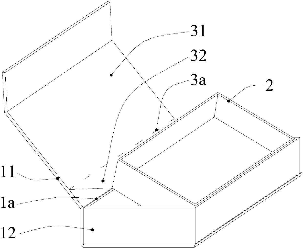 A lift-and-slope display box