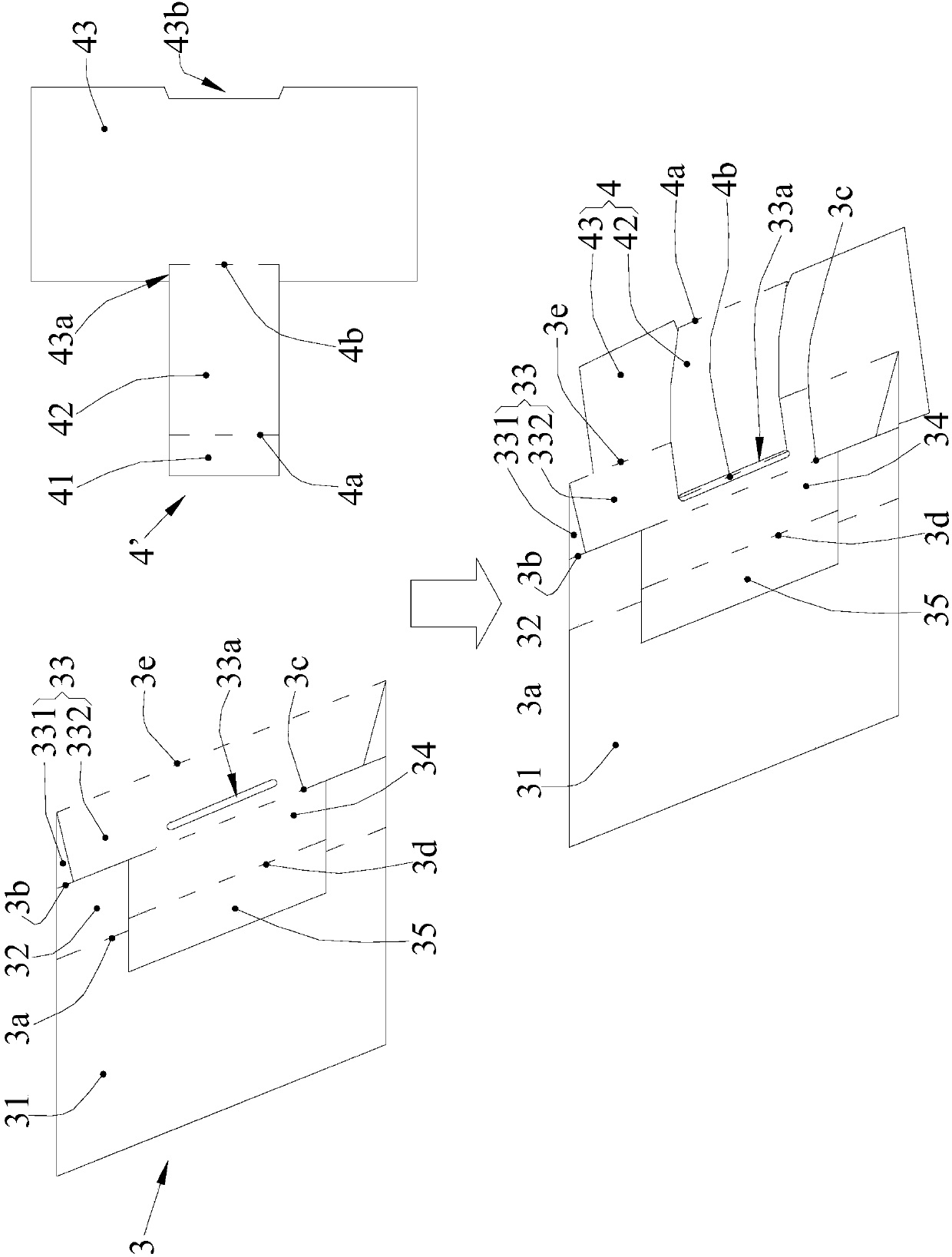 A lift-and-slope display box