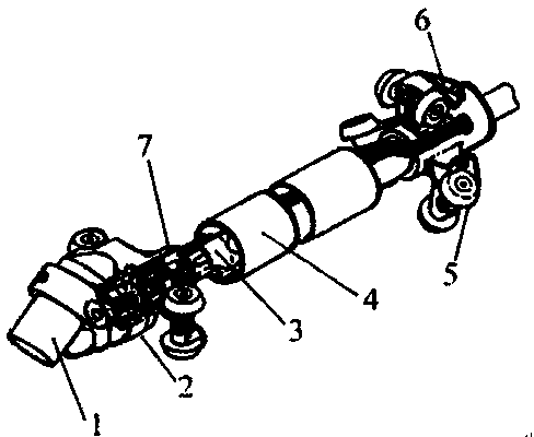 Minitype pipeline robot