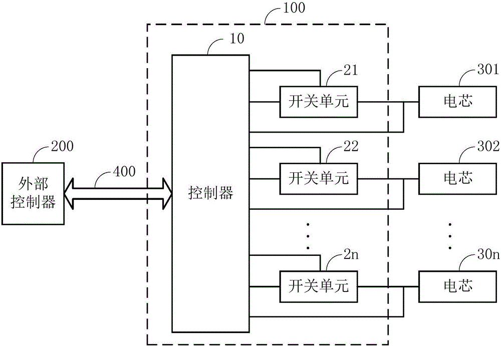 Control circuit for battery cells, and terminal