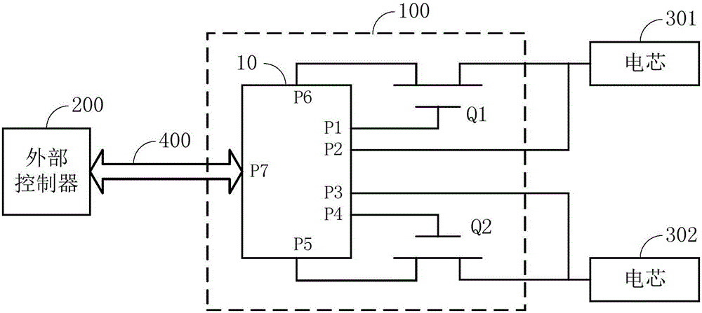 Control circuit for battery cells, and terminal