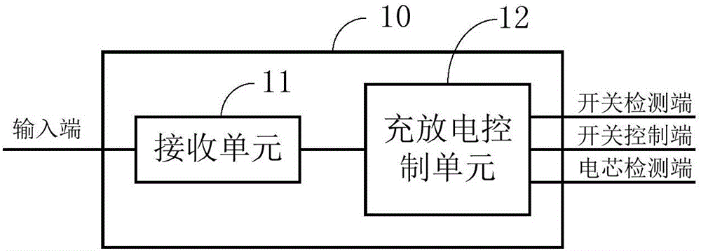 Control circuit for battery cells, and terminal