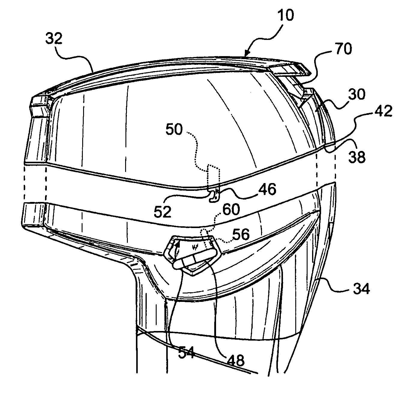 Outboard engine cowling